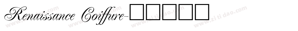 Renaissance Coiffure字体转换
